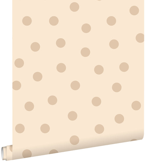 ESTAhome behang stippen beige - 53 cm x 10.05 m - 139730