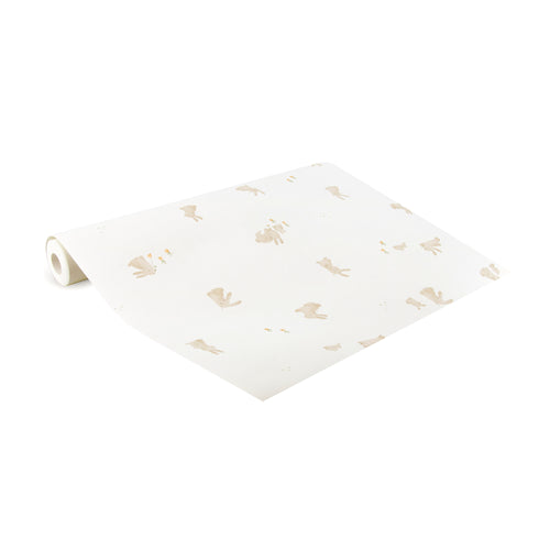 Little Dutch Vliesbehang - Baby Bunny - Bruin/Wit 10mx52cm - vtwonen shop