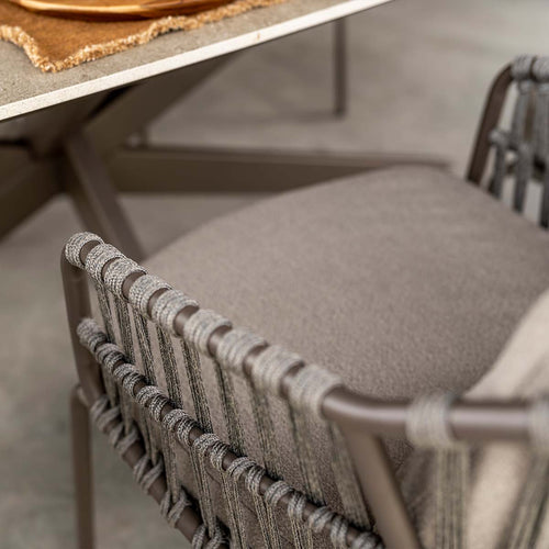 4 Seasons tuinset Capalbio 7-delig terre - Denia tuintafel 240x105 cm