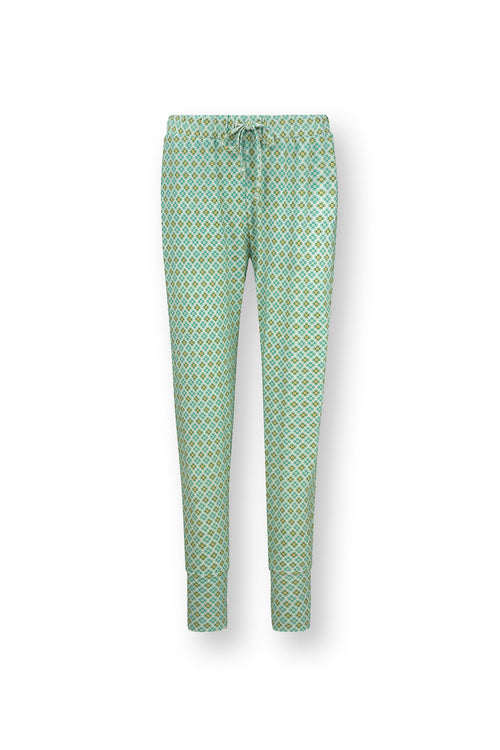 Pip Studio - Bobien Long Pajama Pants Women - Mojo - Green - M - vtwonen shop