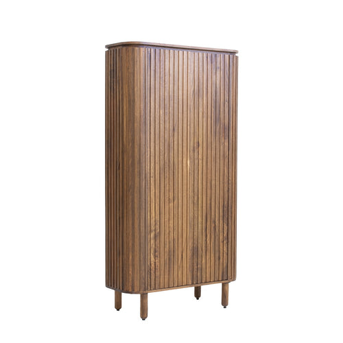 Giga Meubel Wandkast Myra - Mangohout - 95x40x180cm - vtwonen shop