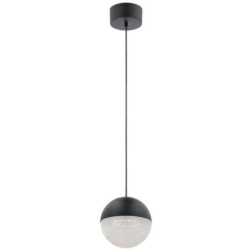 Elstead Kichler Moonlit Geïntegreerde bolvormige led-plafondlamp, matzwart, 3000K