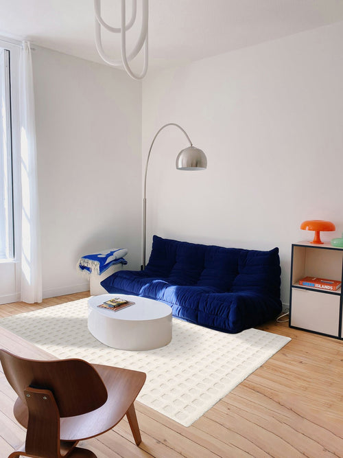 AFK Living vloerkleed Pixel - reliëfeffect - beige - 160 x 230 cm - vtwonen shop