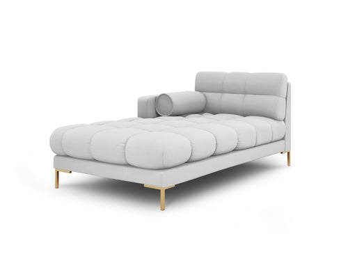 Cosmopolitan Design linker meridiaan Bali structurele stof, lichtgrijs - 185x102x75cm