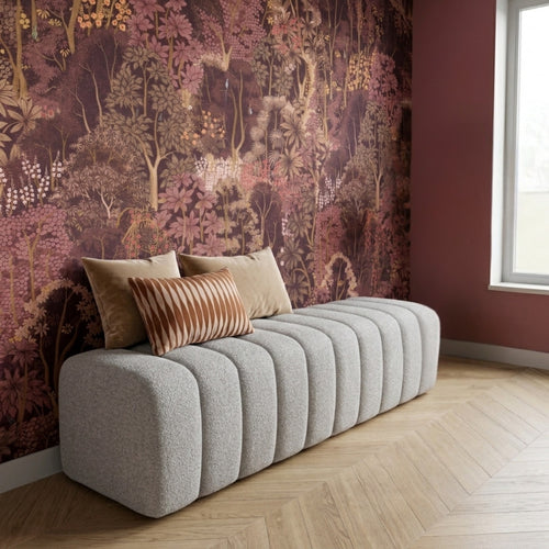DÉJA Living Eetkamerbank Bogense - Beige Stof - 200x45x48cm