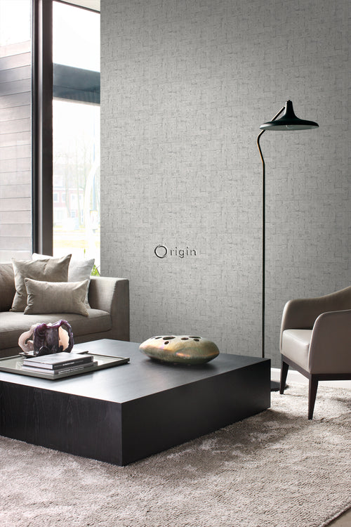 Origin Wallcoverings behang bakstenen lichtgrijs - 53 cm x 10,05 m - 347570 - vtwonen shop