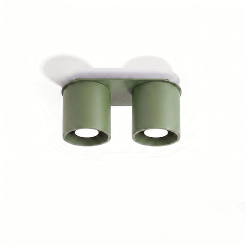 Sollux Lighting Plafondlamp ORBIS 2 olijfgroen - 26x10x12cm