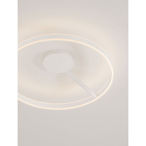 Nova Luce BIANCO Geïntegreerde LED-plafondlamp, halfverzonken, zandwit, Triac dimbaar, 48W, 3118lm, 2700-3000-4000K kleurtemperatuur.