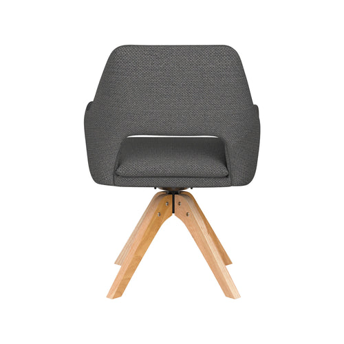 Housecraft Living Mos Eetkamerstoel Draaibaar Hout Grijs