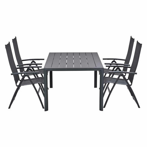 Taste by 4 Seasons tuinset Cadiz - Adana - donker grijs - 180x100 cm - 5-delig