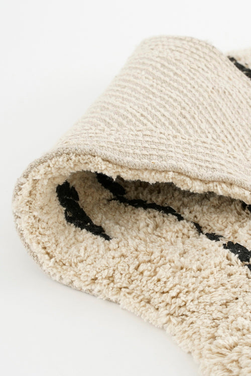 In The Mood Collection Vloerkleed Zebra - L180 x B120 cm - Katoen - Zwart, Wit - vtwonen shop