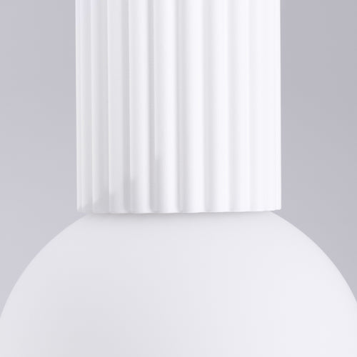 Sollux Lighting Plafondlamp HALO wit IP44 - 12x12x21cm