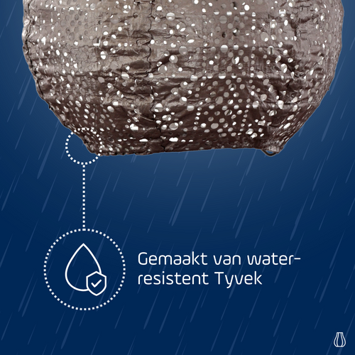 Lumiz solar lampion - lace bulb - 16 cm - taupe - vtwonen shop