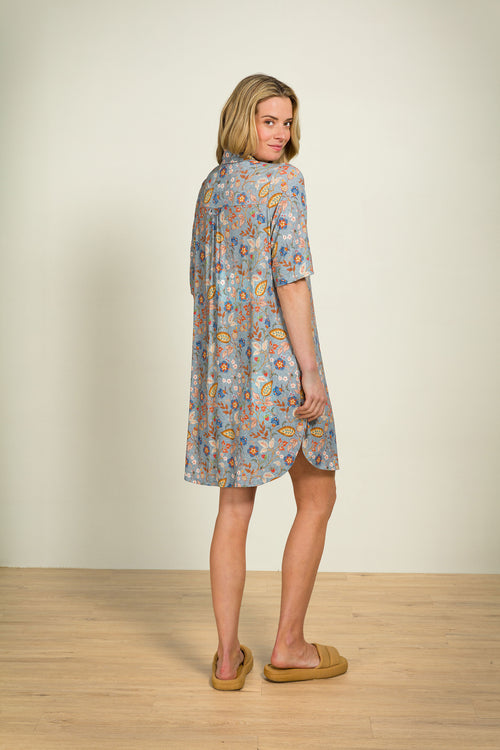 Pip Studio - Dewi Nachthemd - Dames - Jameela - Blauw - S - vtwonen shop