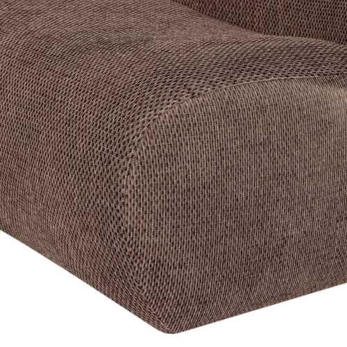 WOOOD fauteuil craquelé Nomu - Chenille - bruin - 74x76x92