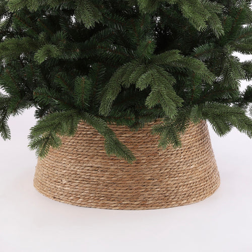 House of Seasons Kerstboomrok - H26 x Ø58 cm - Zeegras - Naturel Bruin