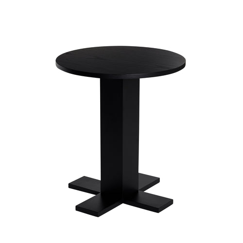 Hübsch bijzettafel Koohi - mdf/okoumé fineer - ø45xh50cm