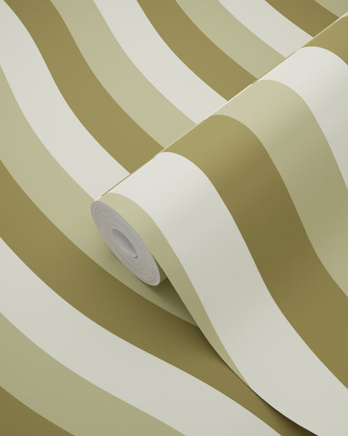 ESTAhome behang golvende strepen groen - 50 x 900 cm - 131611 - vtwonen shop