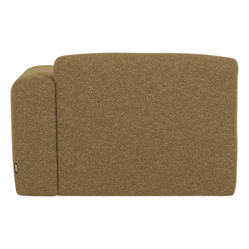 WOOOD chaise longue bank rechts Mojo Base - Bouclé - Geelbruin - 74x112x162