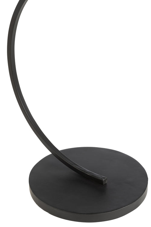J-Line bijzettafel Swoosh - ijzer/hout - bruin/zwart