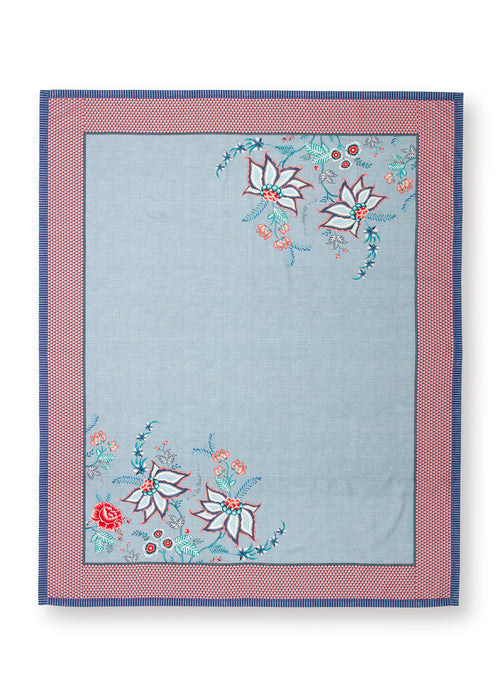 Pip Studio Flower Festival Tafelkleed - Tafellaken - Blauw - 140x180cm - vtwonen shop