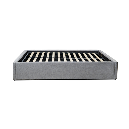 Calicosy - ALBA Bed met opbergruimte - Grijs - 152x204x36,5 cm