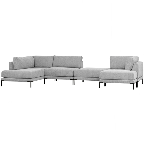 vtwonen lounge element links - Polyester - Lichtgrijs - 89x100x200 - vtwonen shop