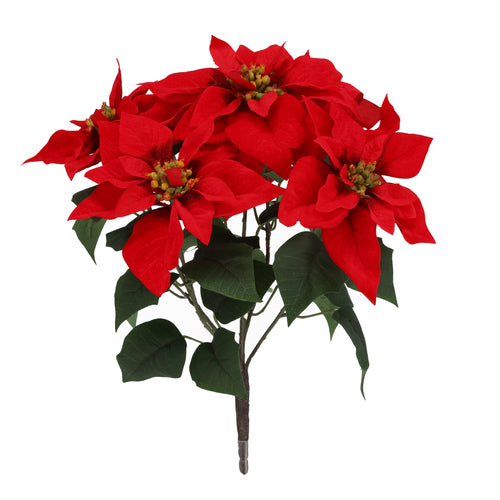 Maxifleur Poinsettia kerstster kunstplant 40cm