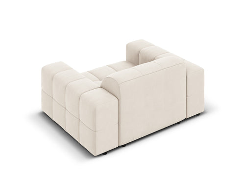 Cosmopolitan Design Fauteuil Chicago flueel lichtbeige - 102x132x78cm
