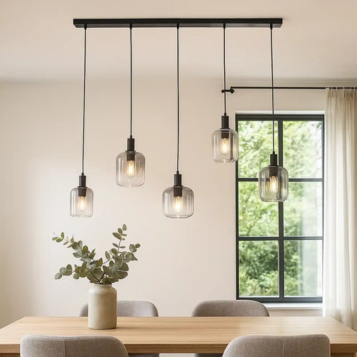 Freelight hanglamp Vario - 5 lichts - 120  x 140   cm - zwart - vtwonen shop