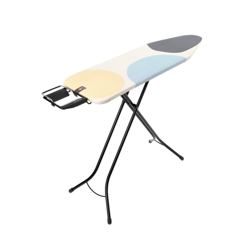 Brabantia Strijkplank B, 124x38 cm, strijkerhouder - Spring Bubbles