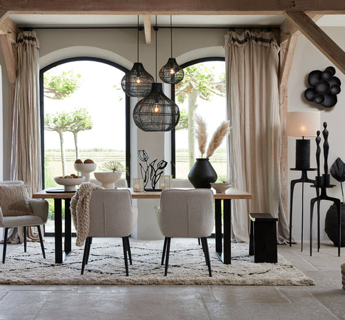 Light & Living textiel  - bruin - 300x200x0.5 cm