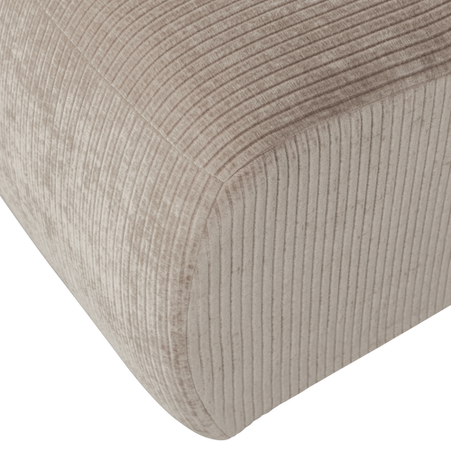 WOOOD 1-zits bank Mojo - Ribstof - Donker Zand - 74x80x97 - vtwonen shop