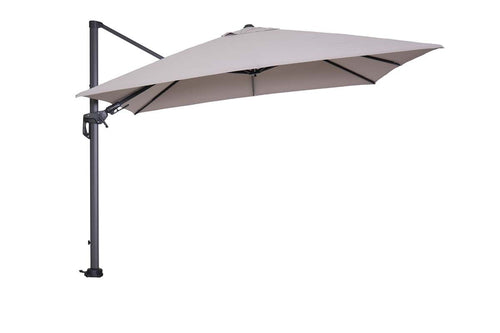 Hawaii parasol - 300x300 cm - carbon black - zand - vtwonen shop