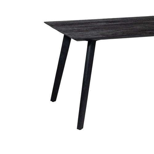 Giga Meubel Eettafel Oslo - Zwart Mangohout - 160x90x76cm