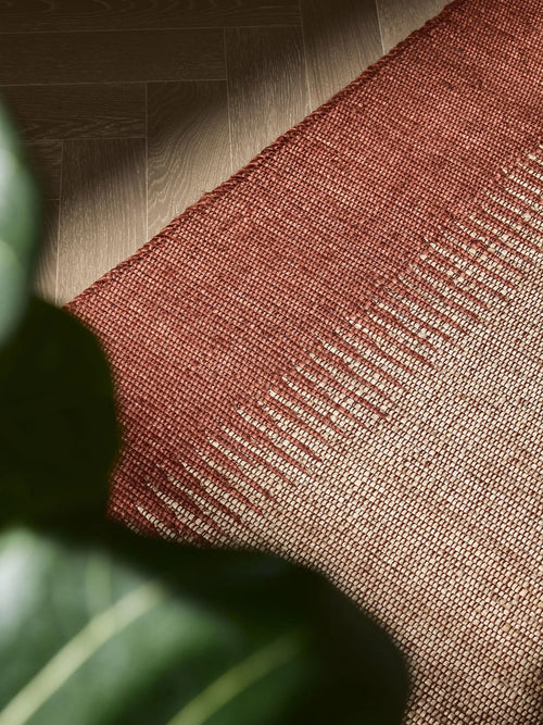 benuta jute vloerkleed Tulsi - terracotta - 200x300 cm