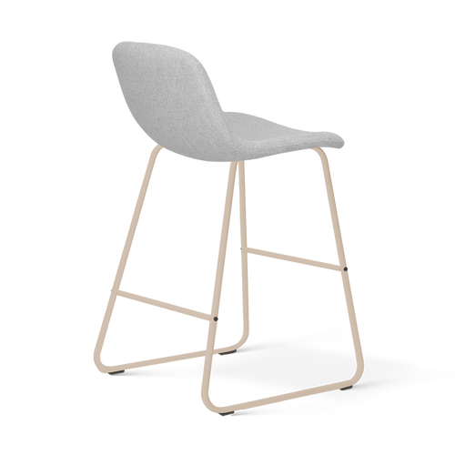 Nolon Nino-Mats barkruk lichtgrijs - beige onderstel - 65 cm