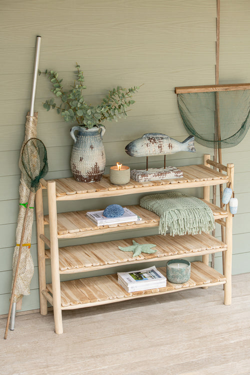 J-Line rek Ranch - hout - naturel