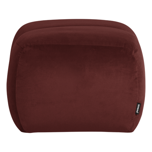 WOOOD poef Mojo - Velvet - Kastanjebruin - 45x84x64