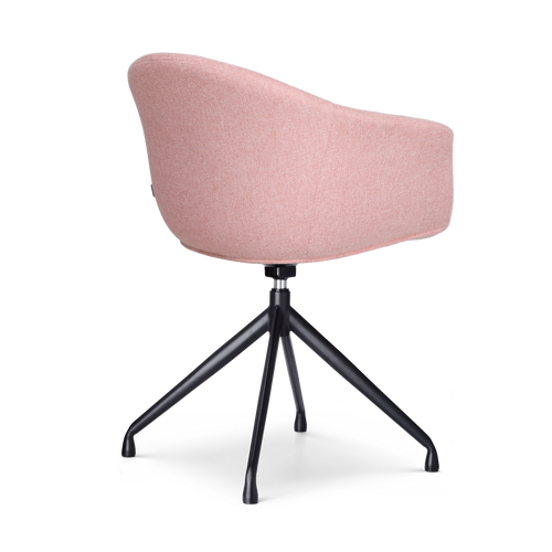 Nolon Nola-Otis Draaibare Eetkamerstoelen Set - Zacht Roze- Zwart - vtwonen shop