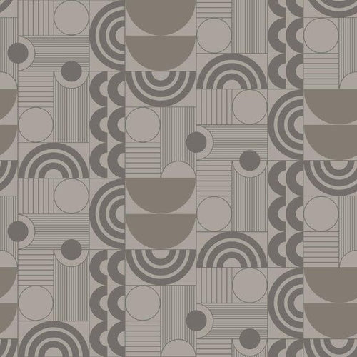 Borastapeter behang geometrische vormen bruin - 53 cm x 10.05 m - 660880