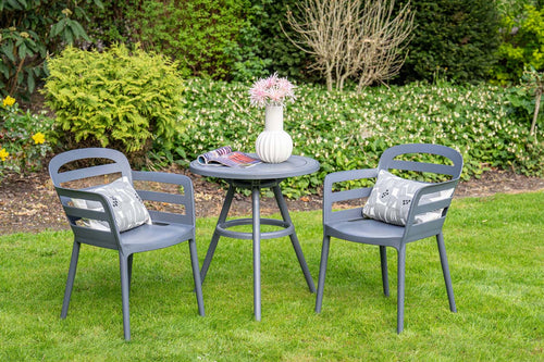 Garden Impressions Formello tuinstoelen set van 4 antraciet