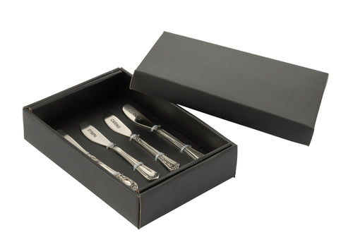 J-Line bestek Messing - brass - zilver - doos van 4