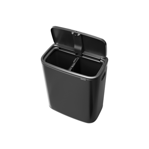Brabantia Bo Touch Bin, met 2 binnenemmers, 2 x 30 liter - Confident Grey