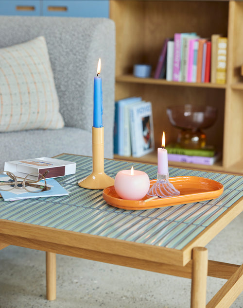 Hübsch kandelaar Kindred - ijzer - ø10xh15, ø10xh18cm