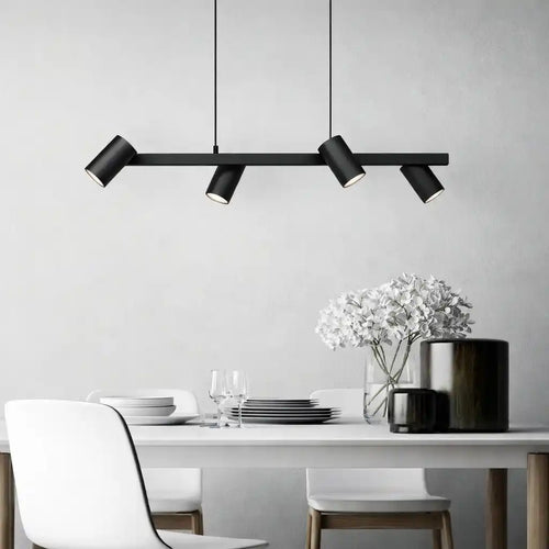 Trio Leuchten hanglamp Marley - 6 lichts - 115  x 150   cm - zwart