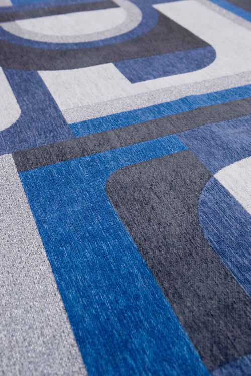 Module vloerkleed 9207 Weimar Blue - Blauw - 240 x 240 cm