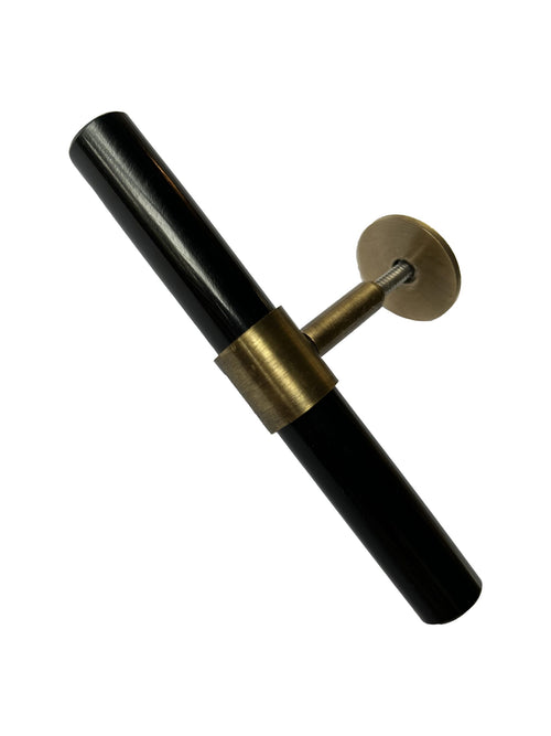 Catchii Zwarte messing greep medium - vtwonen shop