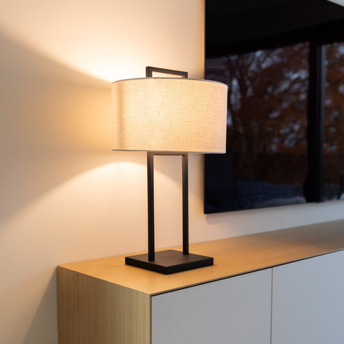 Atmooz tafellamp Belford - wit - Ø 35 x H 61 cm - E27