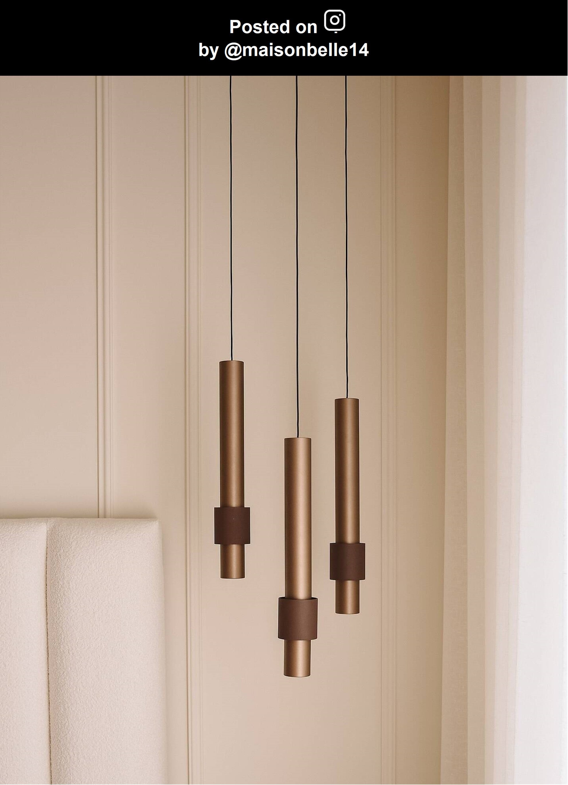 MARGARY - Hanglamp - 28 cm - LED Dimb. - 3x4W 2700K - Zwart